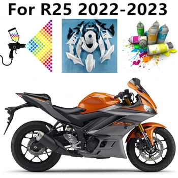 Кузов, капот, полный комплект обтекателей для Yamaha R25 2019-2020-2021-2022-2023 Оранжевый глянцевый черный матовый