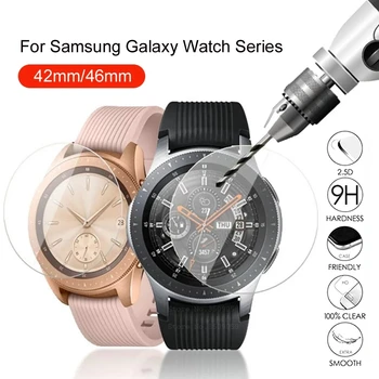 Превосходная Защитная Пленка из Закаленного Стекла 9H HardnessTempered для Samsung Galaxy Watch 42/46 мм Версии С Высокой Чувствительностью Экрана