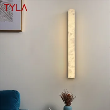 TYLA Brass, Современное внутреннее бра, настенный светильник, Спальня, Роскошный Мраморный светодиодный светильник, Балкон Для домашнего коридора
