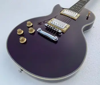 Электрогитара для левшей DIY G Custom с 6 струнами Guitarra Flame Maple Сверху и сзади в наличии со скидкой Бесплатная доставка C1438