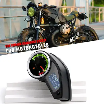 ЖК-дисплей с подсветкой цифрового топливного кластера мотоцикла, цифровой водонепроницаемый для RPS 250 Черный