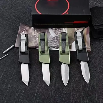 Нож Micro OTF Tech Mini Серии D2 Со Стальным Лезвием Твердостью 58-60HRC из Авиационного алюминия (T6-6061) С рукояткой Из Наружного Ножа для самообороны