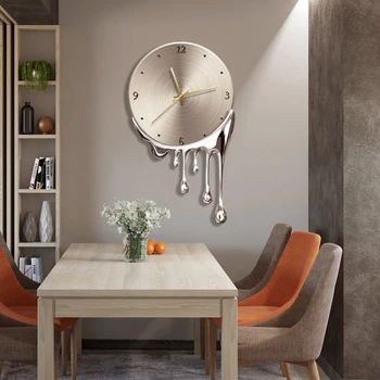 Домашний декор Легкие роскошные настенные часы Senior Sense, украшение гостиной, настенные подвесные часы, современный дизайн, креативные бесшумные часы