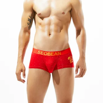 Мужские трусы-боксеры Seobean big red boxers shorts