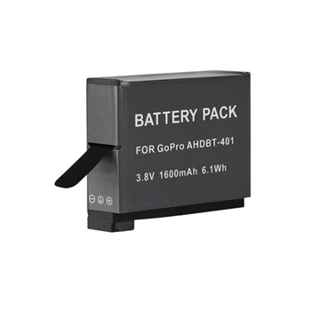 1 шт. Аккумуляторная батарея AHDBT-401 емкостью 1600 мАч для GoPro Hero4, замена камеры Gopro Hero 4 HERO4 Bateria
