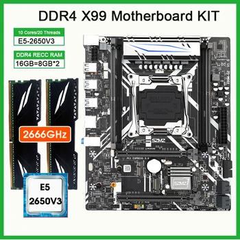 Комплект материнской платы X99 M-G2 xeon E5 2650 V3 LGA2011-3 CPU 2 * 8 ГБ = 16 ГБ оперативной памяти 2666 МГц ddr4 RECC