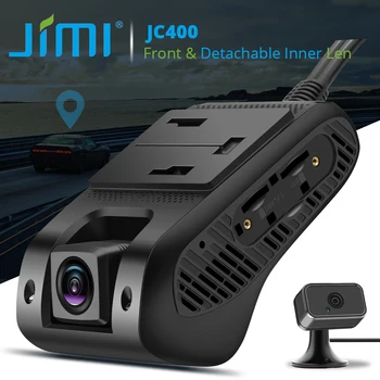 Jimi JC400 4G Dual Dash Cam С Прямой Трансляцией, Точкой Доступа Wi-Fi, Автомобильными Камерами GPS-Слежения, Несколькими Сигнализациями Для Автомобильной Видеорегистрации, Бесплатным ПРИЛОЖЕНИЕМ