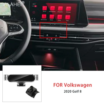 Автомобильный держатель мобильного телефона для Volkswagen VW GOLF 8 2020 Крепление на вентиляционное отверстие Подставка для смартфона GPS Навигации Гравитационный кронштейн Аксессуары