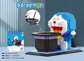 Ученический подарок Doraemon Crayon Shin-chan, строительный блок, держатель для ручек, развивающая игрушка, детский подарок