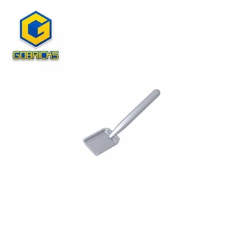 Лопата для снаряжения Gobricks GDS-2129 [Круглый конец стержня] совместима с Модифицированной пластинчатой моделью Технического подъемника lego 3837