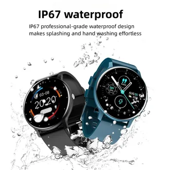 relógios inteligentes Спортивные часы с сенсорным экраном для мужчин и женщин Информационное уведомление IP67 Водонепроницаемые смарт-часы для Apple Android