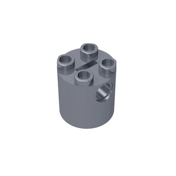 Керамический кирпич GDS-772 Bata Bulat 2X2X2 - 2x 2x2x2 Silinder Dengan Lubang Samping Compatibel Dengan 30361 Edukasi DIY Anak-анак