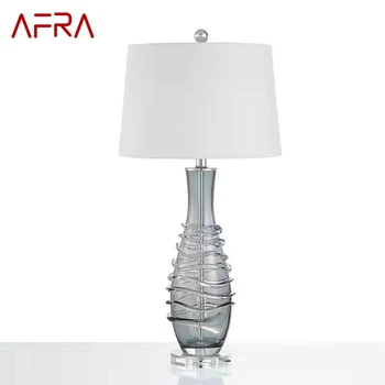 Настольная лампа AFRA Nordic Glaze Современное искусство Гостиная Спальня Кабинет Отель LED Индивидуальность Оригинальность Настольная лампа