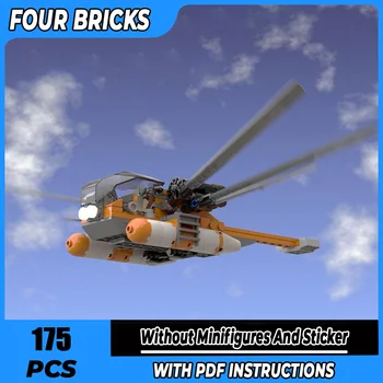 Военная серия Moc Строительные блоки Орнитоптер SAR1 Модель вертолета Технология Истребитель Кирпичи DIY Сборка Игрушки Подарки для детей