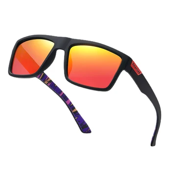 Роскошные поляризованные солнцезащитные очки, модные квадратные мужские солнцезащитные очки, винтажные очки для вождения, рыбалки, спортивные оттенки УФ