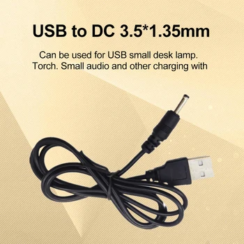 кабель Питания USB к Постоянному Току длиной 1 м Универсальный 2A Разъем USB К Постоянному Току Зарядный Кабель Пластиковое Зарядное Устройство Кабель Питания Запасные Части для Настольной Лампы