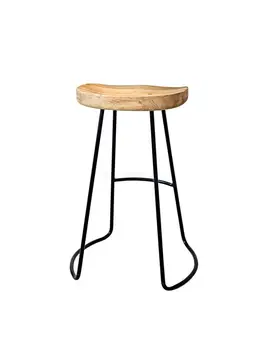 Барный стул современный минималистичный кованое железо, скандинавские высокие табуреты, домашний барный стул, модный креативный кофейный шезлонг