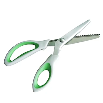 Зеленые ножницы Удобные ручки для рукоделия, ножницы для шитья, профессиональные ручные ножницы для фотоальбома 