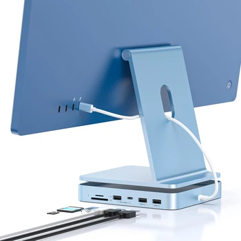Портативный USB C КОНЦЕНТРАТОР для iMac 24 дюйма, 7 в 1 USB-концентратор Адаптер iMac Аксессуары с USB C 10 Гбит/с 3 * USB A Устройство чтения карт SD/TF