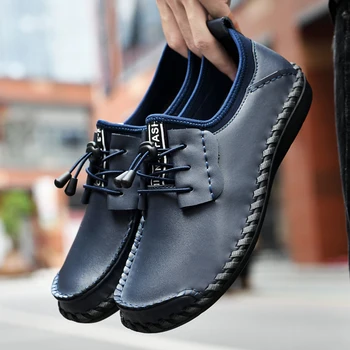 2023 Zapatillas De Hombre, Кожаная обувь для мужчин, роскошные кроссовки, Повседневная обувь для мужчин, Модная мужская Итальянская Повседневная офисная обувь
