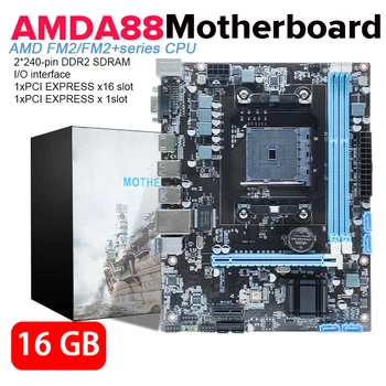 Настольная материнская плата AMDA88 AMD FM2/FM2 + VGA HDMI-совместимые порты RJ45 100 Мбит/с LAN Поддержка материнской платы Micro-ATX 7650K 860K 870K