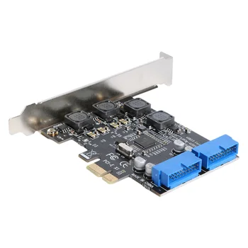 Для настольного ПК с адаптером PCI-E на 19/20-контактный адаптер USB 3.0 PCI Express с картой расширения