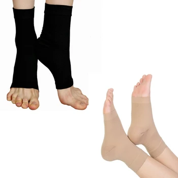 Компрессионные носки с компрессионным рукавом для лодыжек, открытым носком, от отеков, подошвенного фасциита, невропатии растяжения связок, Фиксатор для ног 28ED