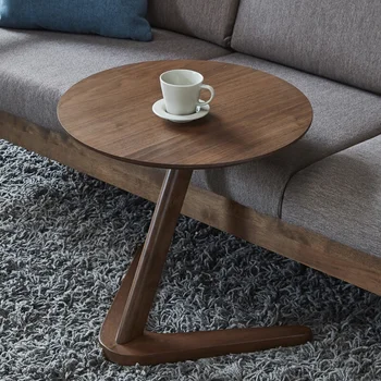 Мебель простого дизайна Маленький Круглый Чайный столик в гостиной Деревянный приставной столик