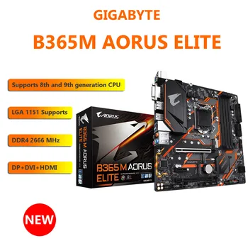 Для GIGABYTE B365M AORUS ELITE Micro ATX Intel B365 M.2 SSD Новый 64G Двухканальный С Поддержкой процессора 8 9 Поколения LGA 1151 Материнская Плата