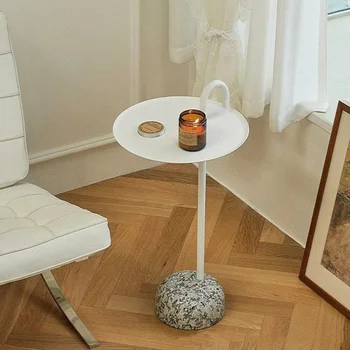 Торцевые столики Журнальный столик в скандинавском стиле с мраморным основанием, роскошный Чайный столик для гостиной, Портативные Креативные Боковые столики, Дизайн украшения мебели