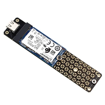 M.2 Адаптер жесткого диска NGFF со скоростью 10 Гбит/с Конвертер M.2 в USB3.1 Считыватель чипа JMS580 Поддержка SSD-накопителя размером 2230/2242/2260/2280