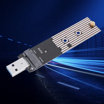 Преобразуйте карту 10 Гбит/с SSD Gen 2 в USB-адаптер M.2 NVME SSD-адаптер USB3.1 Plug and Play для Samsung WD Black Intel NVME SSD
