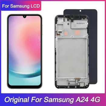 100% Тест Для Samsung Galaxy A24 A245 ЖК-дисплей С Сенсорным экраном Дигитайзер Для Samsung A24 4G A245F A245M A245F/DS Рамка дисплея
