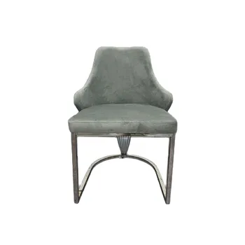 Легкий Роскошный Металлический бытовой стул из нержавеющей стали, Простой Современный Роскошный гостиничный Банкетный стул с высокими ножками и спинкой