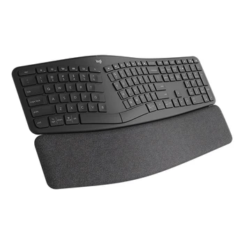 Беспроводная BT-клавиатура Logitech ERGO K860 с накладкой на ладонь, компьютерная клавиатура для ноутбука, офисная клавиатура для бизнеса