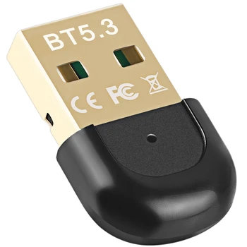 Приемник адаптера USB Bluetooth 5.3, беспроводной передатчик Bluetooth USB, бесплатный драйвер для настольного компьютера, адаптер Bluetooth