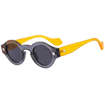 Винтажные Маленькие Круглые Солнцезащитные очки Женские Мужские Солнцезащитные Очки Женская Мода Роскошные Брендовые Дизайнерские Оттенки UV400 Oculus Lunettes de soleil