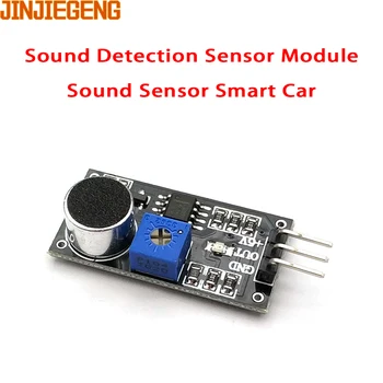 Модуль звукового датчика, 3-контактный усилитель датчика обнаружения звука голоса, электретный микрофон LM393 DIY Kit