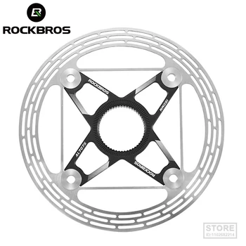 Дисковый тормоз велосипеда ROCKBROS 160 мм/140 мм, дисковый тормоз с ротором из нержавеющей стали, Высокопрочная гидравлическая деталь MTB для шоссейного плавающего велосипеда