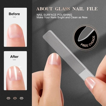 Профессиональная нано-стеклянная шлифовальная пилочка для ногтей, Прозрачная пилочка для ногтей, оборудование для нейл-арта, Инструменты для маникюра