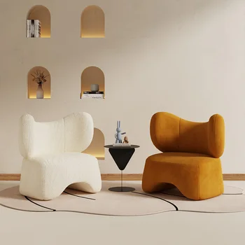 Креативные стулья для гостиной, современный минималистичный односпальный диван, кресло для отдыха в конференц-зале, диван для приема гостей и переговоров