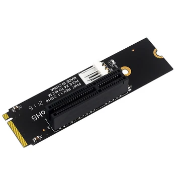 Адаптер преобразования NGFF M.2 в PCI-E 4X Совместим с адаптерной картой интерфейса PCI-e X1 X4 X8 X16