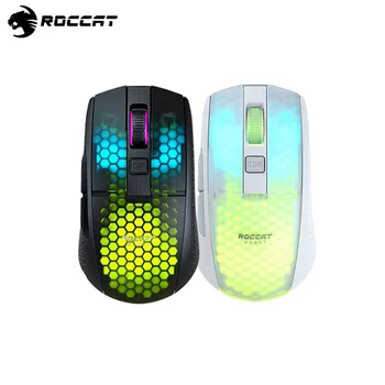 Оригинал для проводной/беспроводной мыши Roccat BURST PRO AIR, игровая мышь Bluetooth, 81g, облегченная симметричная оптическая, 19K точек на дюйм