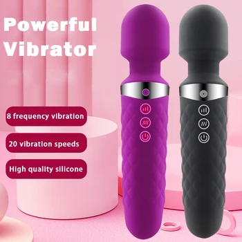 Фаллоимитаторы, AV-вибраторы, Волшебная палочка, вибратор, Анальный массажер, клитор, USB-зарядка, секс-игрушки для взрослых Для женщин, безопасные силиконовые секс-товары
