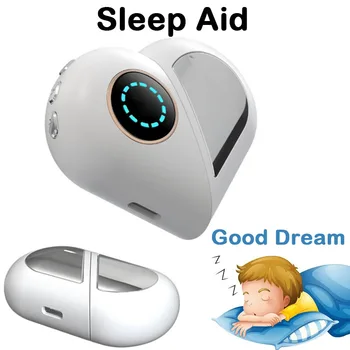 Портативное микротоковое интеллектуальное снотворное устройство для снятия стресса и тревоги, быстрого сна, избавления от бессонницы, медицинской помощи EMS