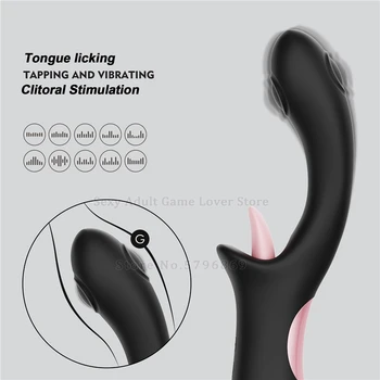 Вибрационная палочка для лизания языком стимуляции клитора, массажер для увеличения груди, секс-игрушки для взрослых для женской мастурбации, Магазин товаров для бильярда.