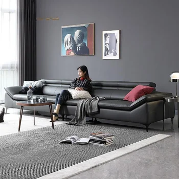 Диванчик и трехместный диван для большой семейной виллы в стиле постмодерн, длинное кресло, диван-кровать, диван для отдыха в гостиной, мебель для дома