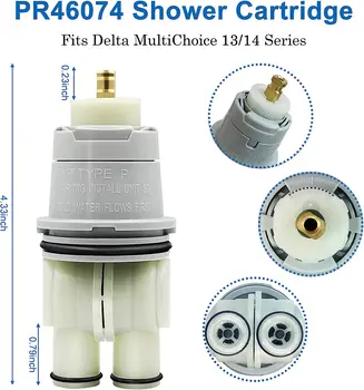 RP46074 Фильтр для душа в сборе, совместимый с картриджем для смесителя для душа и ванны Delta серии 13/14