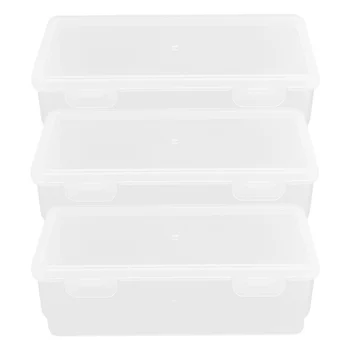 3 Шт Коробка для хранения хлеба, контейнер для кофейных зерен, органайзер, Холодильник, еда, хлеб, Кухонная пластиковая хлебница