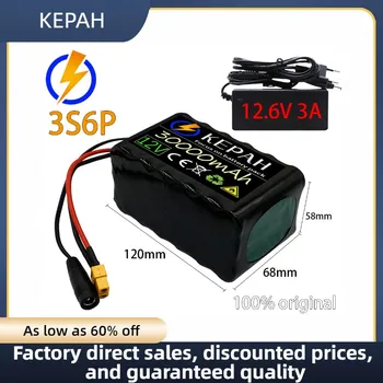 KEPAH 12V 3S6P 30Ah 18650 литиевый аккумулятор встроенный 30Ah сильноточный BMS для распыления и другого оборудования